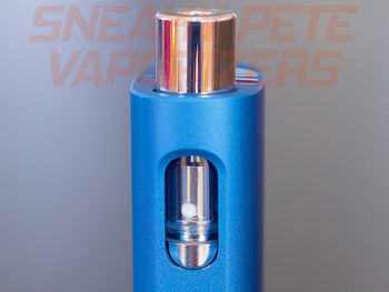 Close up of a blue Ccell Silo with cartridge inserted.