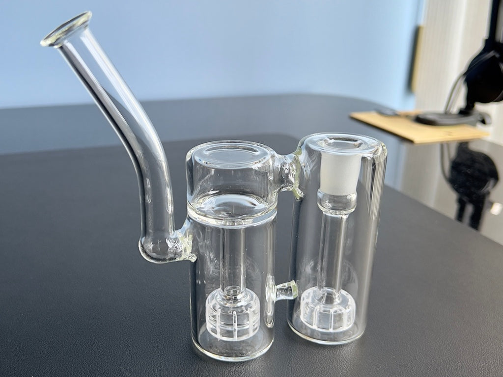the double bubbler dual filtration water pipe