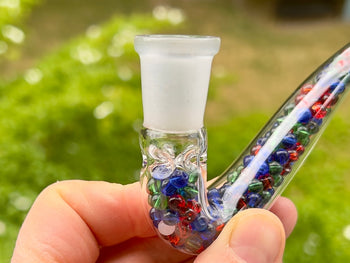 14mm female joint with glass pinches