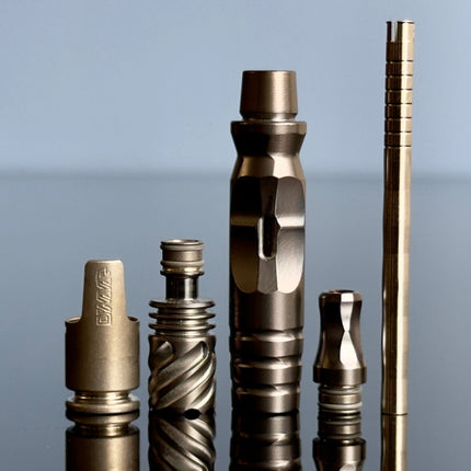 all components disassembled on dynavap hyperdyn