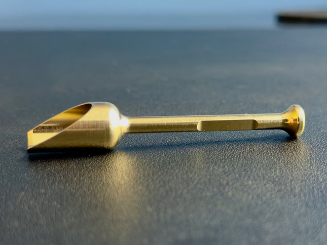 magnetic vape loading shovel in brass