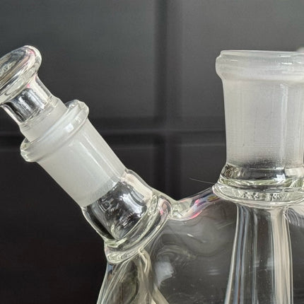 XL Super Sub Pipe with Silicone Whip Attached – The pipe connected to a silicone whip with a glass tip, demonstrating its user-friendly setup.