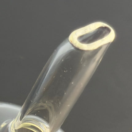 flat mouthpiece on the sneaky Pete hand globe handheld bong