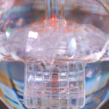 percolator on sneaky pete mega globe with water bubbling