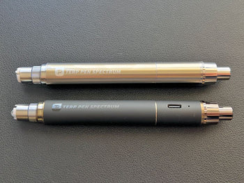 boundless terp pen spectrum in stainless and black colour options