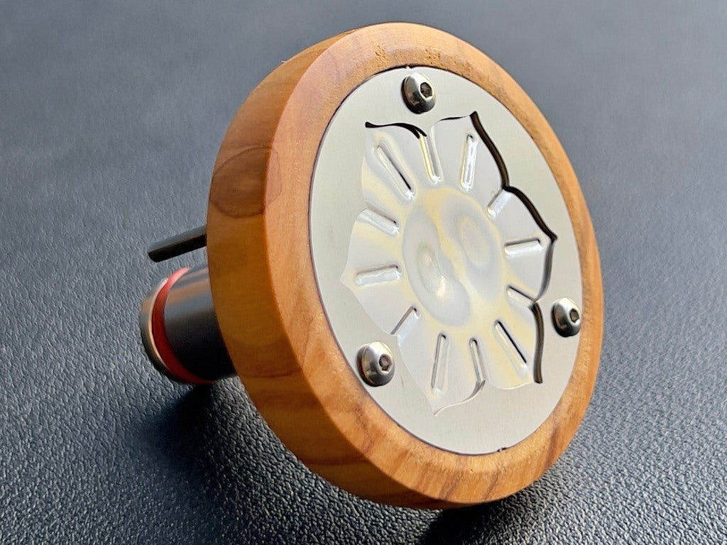 the lotus vaporizer fully assembled laying on side