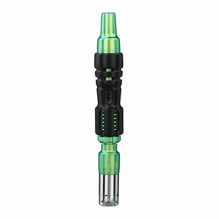 Tempest 2 Vaporizer in black and Green — rich automotive tone combining elegance and performance aesthetics.