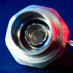 Inside view of Adaptabowl showing stainless steel matrix joint microdose chamber configuration