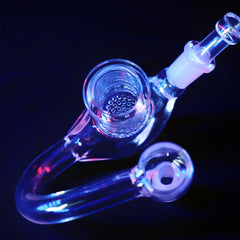 Top view of Vices Hanger Bowl showing built-in glass screen and bowl chamber