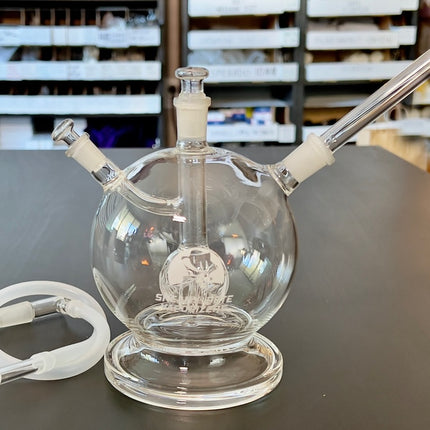Sneaky Pete mega globe flat earth edition glass mouthpiece