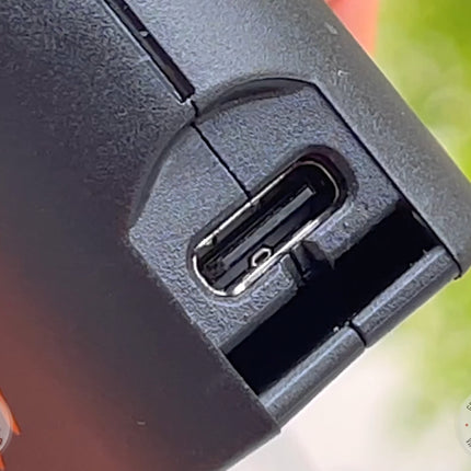 Charging port on Crafty+ by Storz & Bickel.  Edit alt text