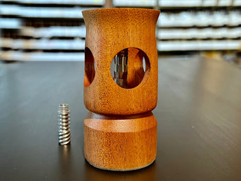 close up of cutout section of ed's tnt woodscents 2022