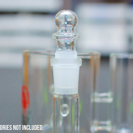 Round top 14mm glass stopper in a waterpiece.