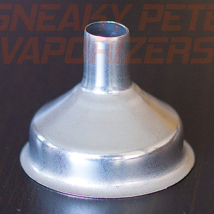 Dry Herb Loading Funnel upside down on a table.