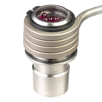 B-ZERO ball vaporizer heating coil with balls exposed.