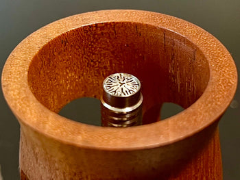 close up of titanium heating element in ed's tot woodscents