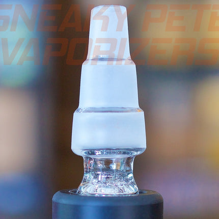 Closeup of Crafty+/Mighty+ 3-in-1 glass adapter.
