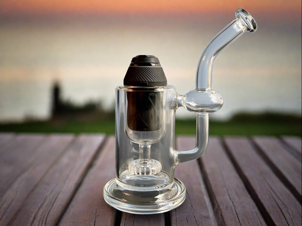 Puffco proxy inside of insider bubbler bong