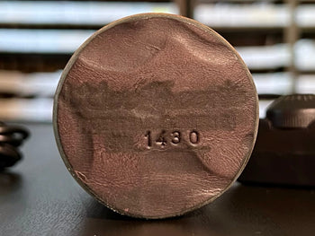 leather bottom of ed's tnt woodscent desktop log vaporizer