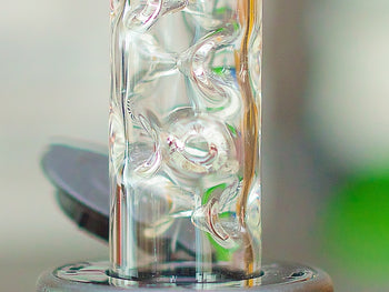 Closeup of Arizer UltraDry glass stem.