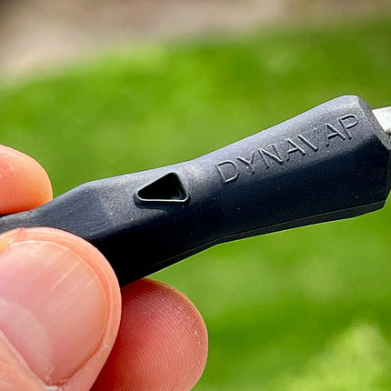 The body of a black Dynavap B Portable Vaporizer.