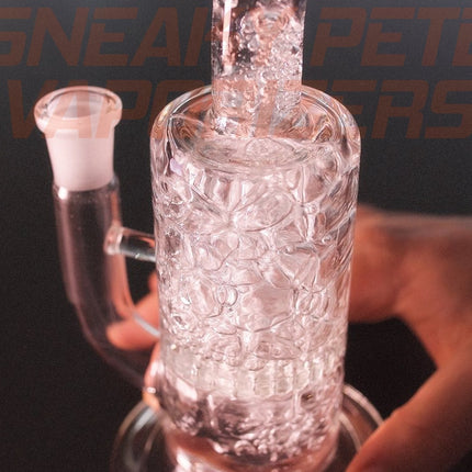 The Buzz - Honeycomb Percolator - 14mm Female Joint,Glass Piece - www.sneakypetestore.com