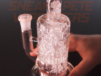 The Buzz - Honeycomb Percolator - 14mm Female Joint,Glass Piece - www.sneakypetestore.com