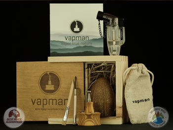 Items included with the Vapman portable dry herb vaporizer.