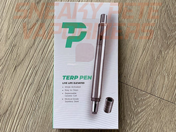 Box of a silver Boundless Terp Pen.