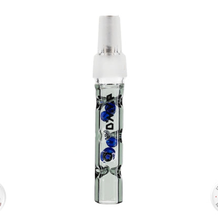 Grey DynaVap BB6 Glass Stem on a white background.