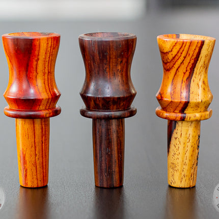 3 Ed's TNT Injector Bowls standing on a table.