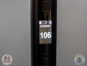 Screen of the XMAX V3 Pro portable dry herb vaporizer