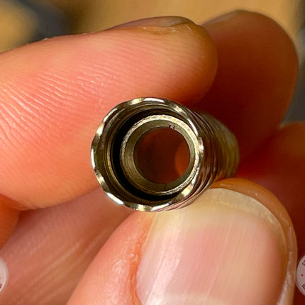 Sneaky Pete Half-Bowl Converter inside the tip of a DynaVap dry herb vaporizer