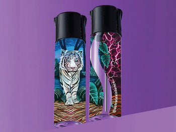 smoothie cannabis travel container tiger pattern