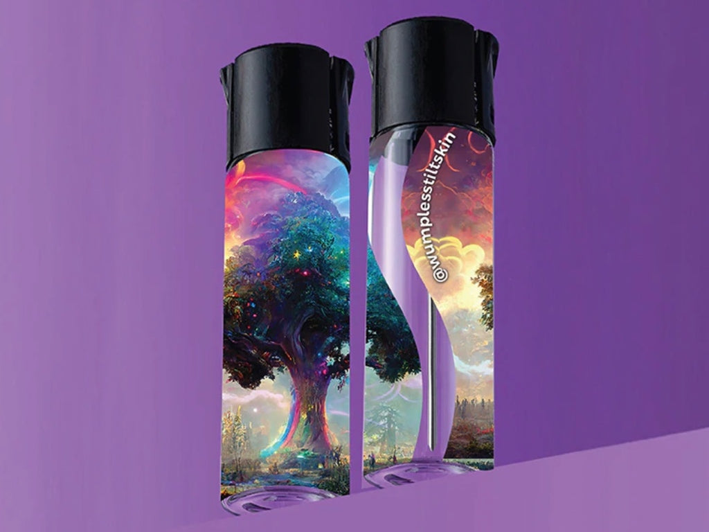 smoothie cannabis travel container tree pattern